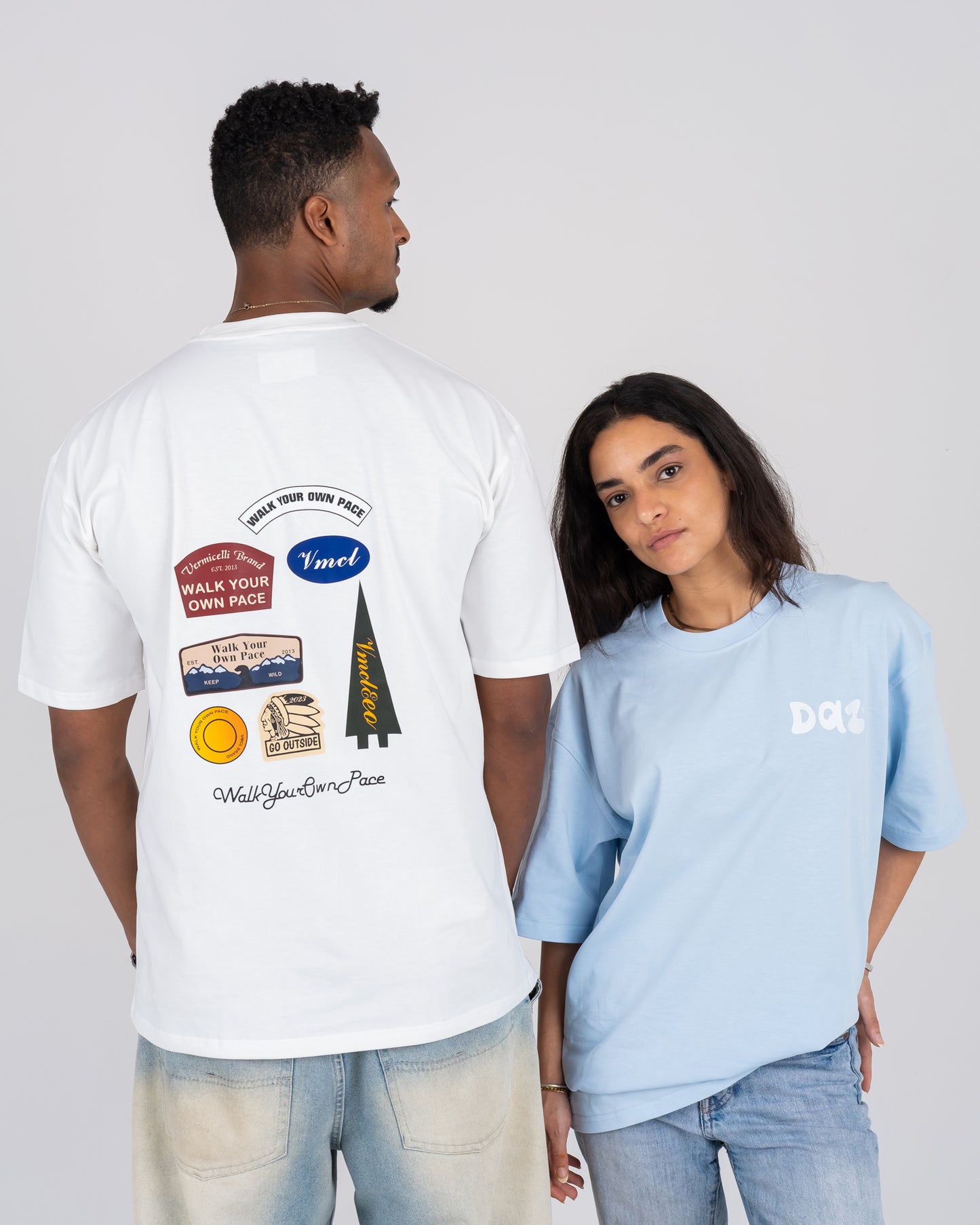 BABY BLUE ORIGINAL DAZ OVERSIZED TEE