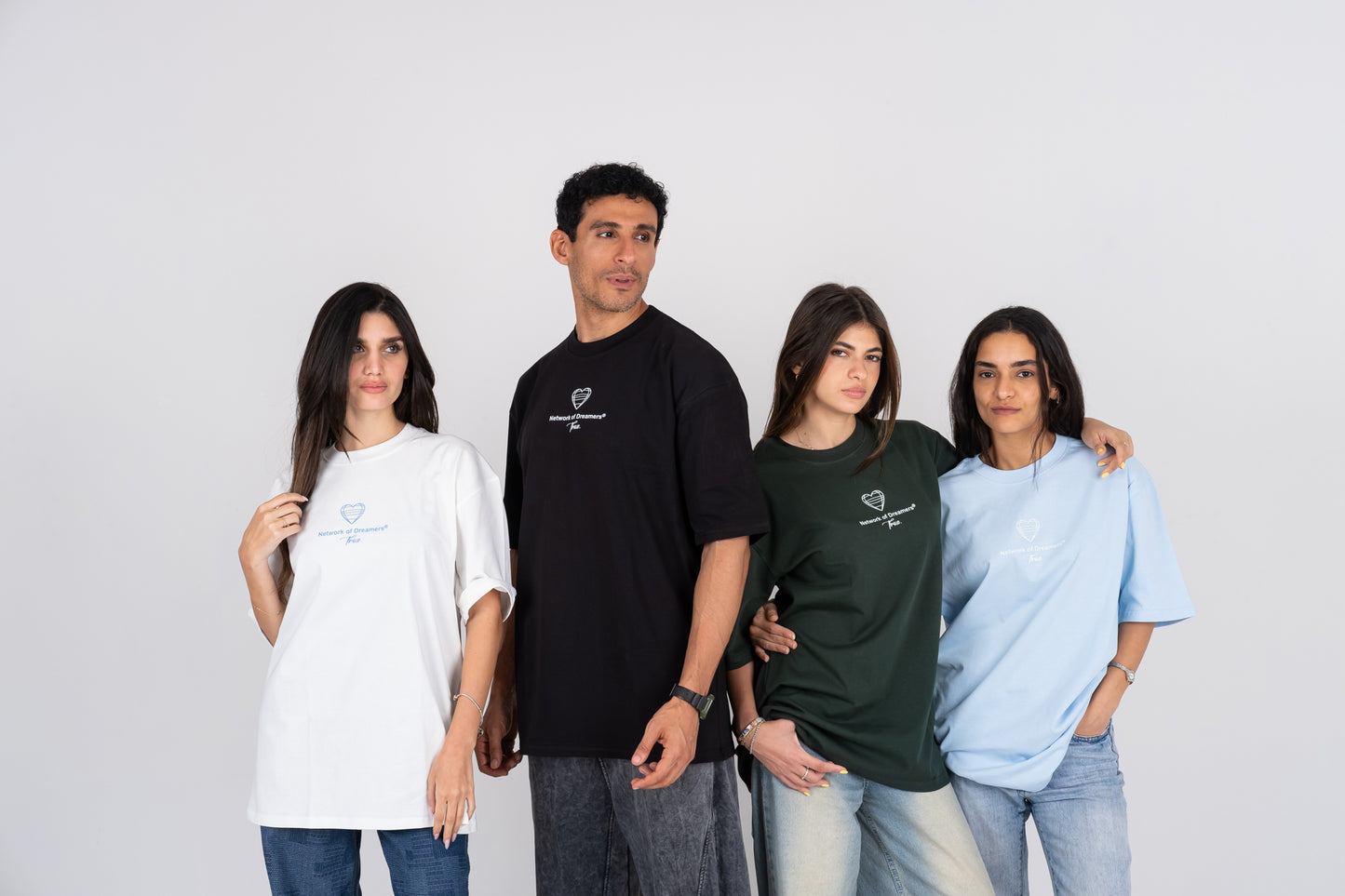 BABY BLUE  DAZ – DREAMER NETWORK OVERSIZED TEE