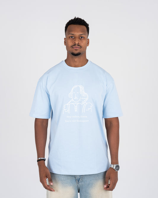 BABY BLUE DAZ - NO DRAMA OVERSIZED TEE