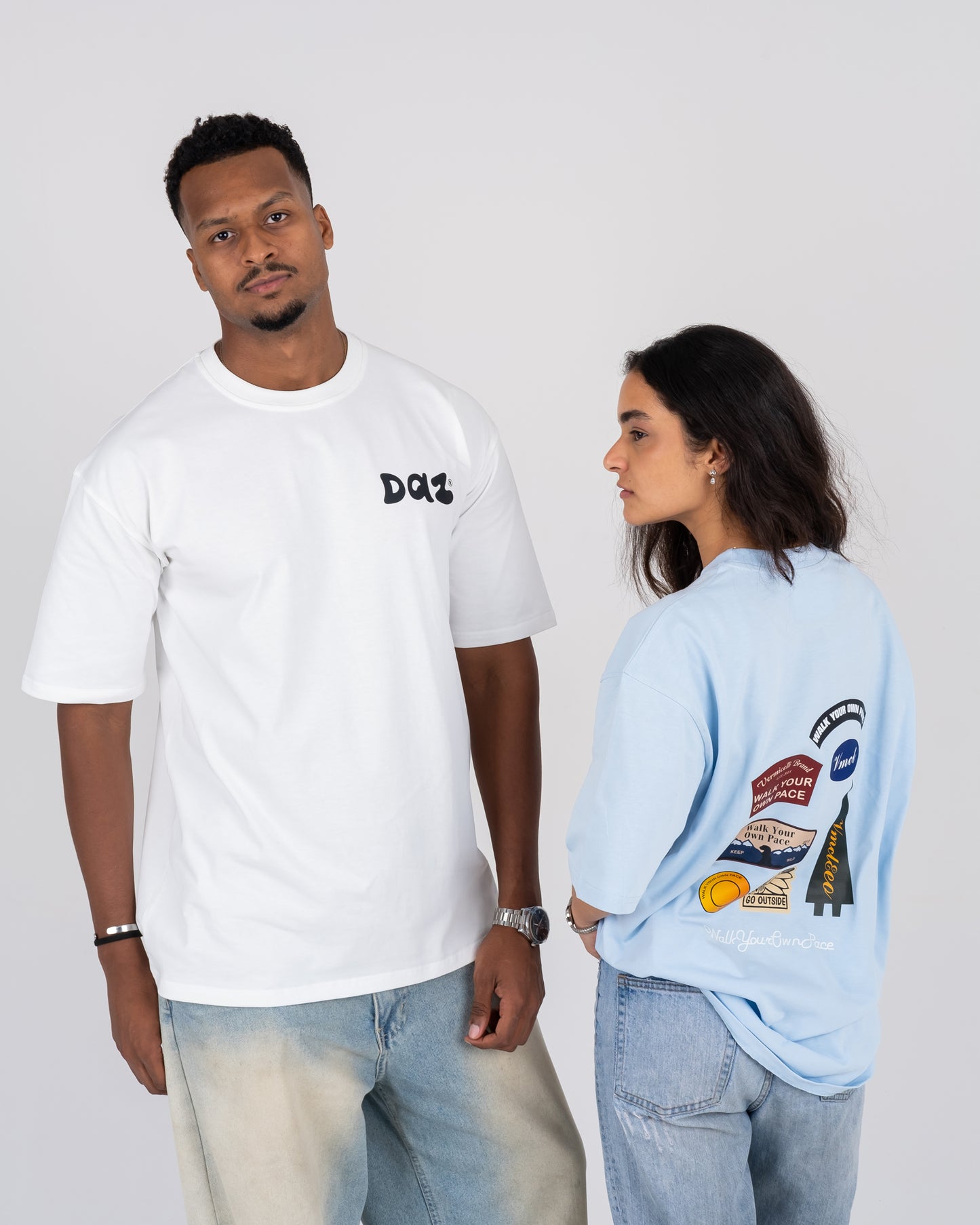 WHITE ORIGINAL DAZ OVERSIZED TEE