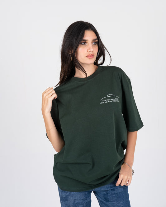 DARK OLIVE   DAZ – RISE AGAIN OVERSIZED TEE