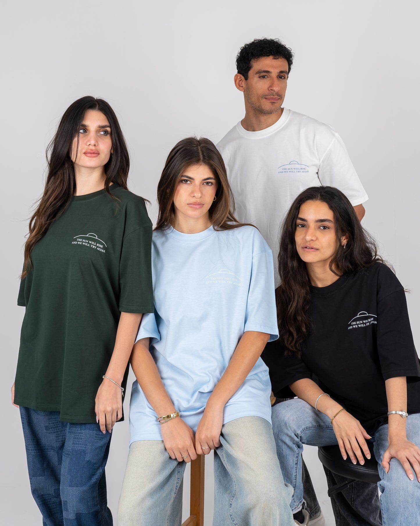 BABY BLUE  DAZ – RISE AGAIN OVERSIZED TEE