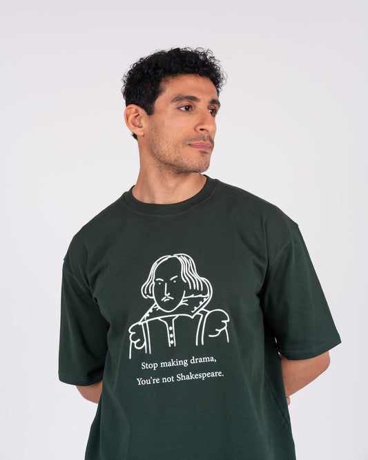 DARK OLIVE DAZ - NO DRAMA OVERSIZED TEE